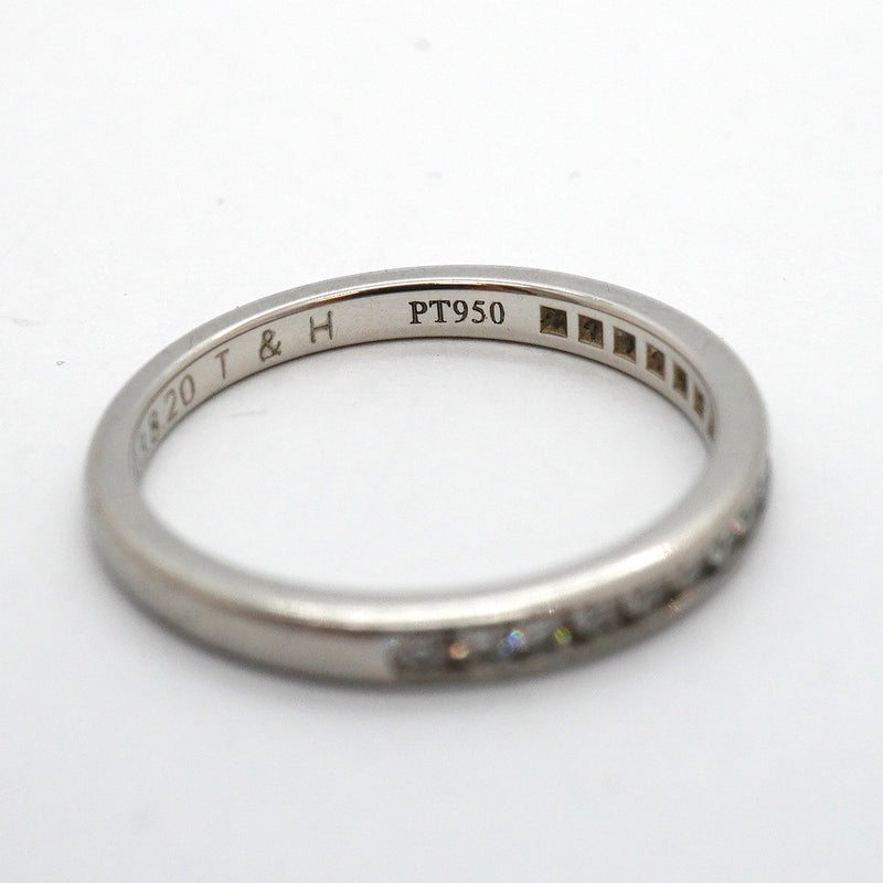 【6jkb0534】ティファニー リング ハーフエタニティ Pt950 プラチナ ダイヤモンド 10号【中古】レディース