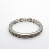 【6jkb0534】ティファニー リング ハーフエタニティ Pt950 プラチナ ダイヤモンド 10号【中古】レディース