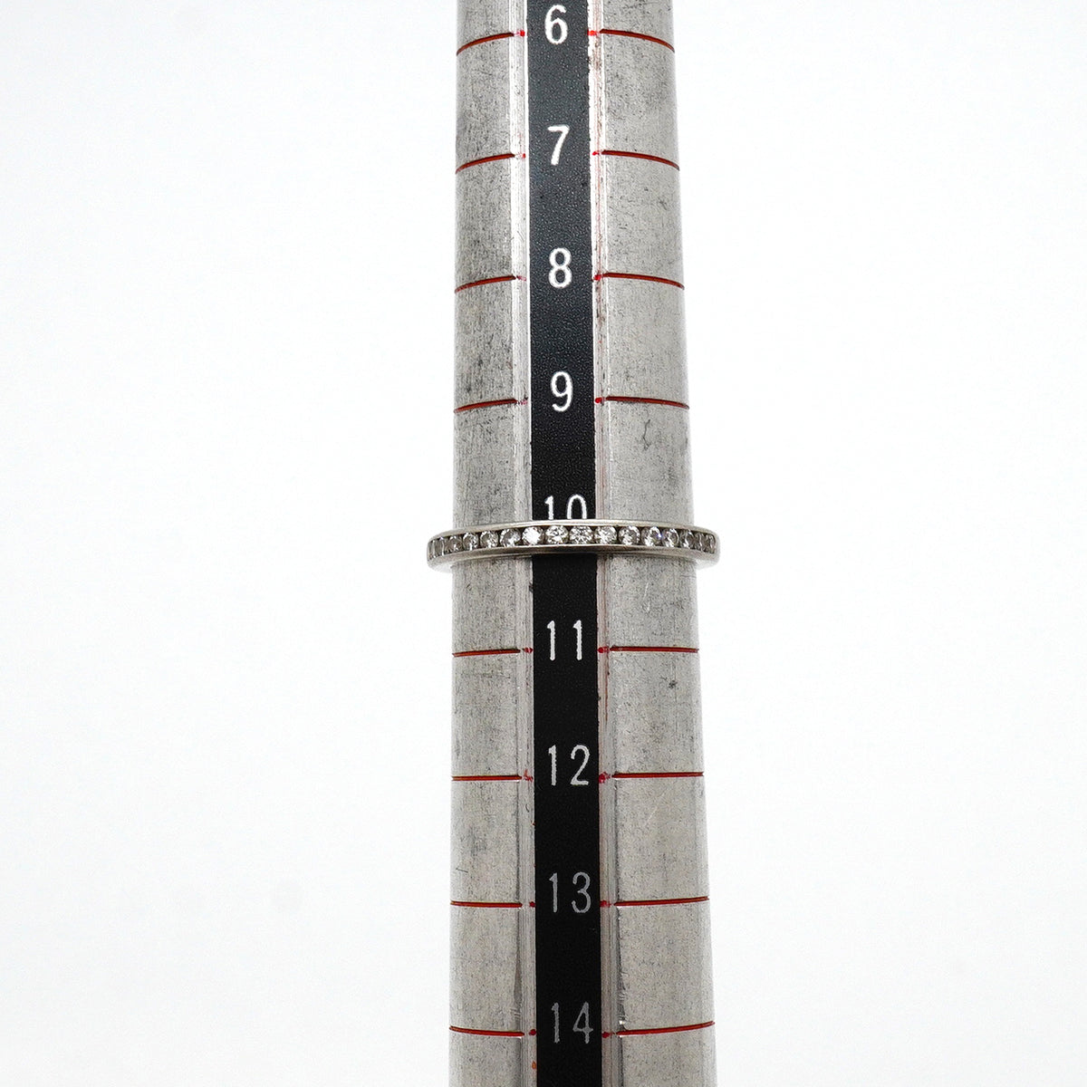 【6jkb0534】ティファニー リング ハーフエタニティ Pt950 プラチナ ダイヤモンド 10号【中古】レディース