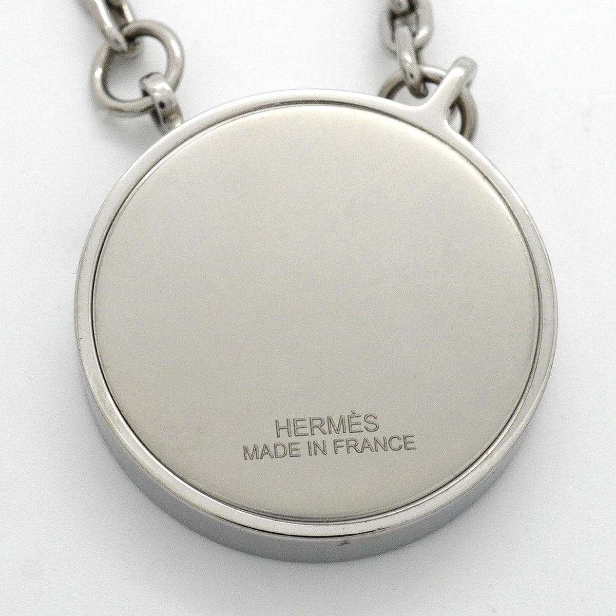 【6jkb0539】エルメス ネックレス ラビリンス 丸型 サークル メタル シルバー【中古】メンズ レディース ユニセックス
