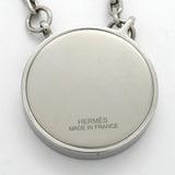 【6jkb0539】エルメス ネックレス ラビリンス 丸型 サークル メタル シルバー【中古】メンズ レディース ユニセックス