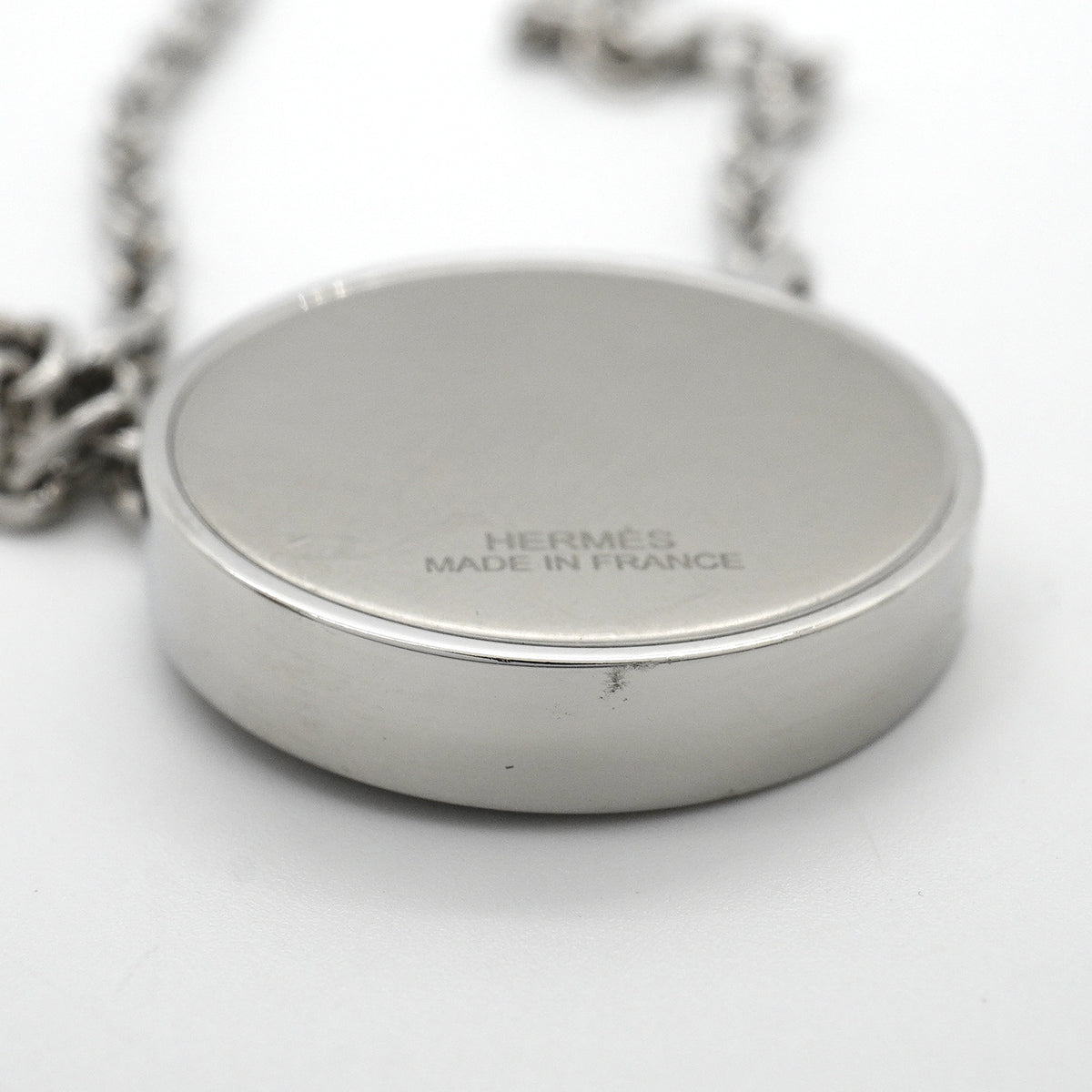 【6jkb0539】エルメス ネックレス ラビリンス 丸型 サークル メタル シルバー【中古】メンズ レディース ユニセックス
