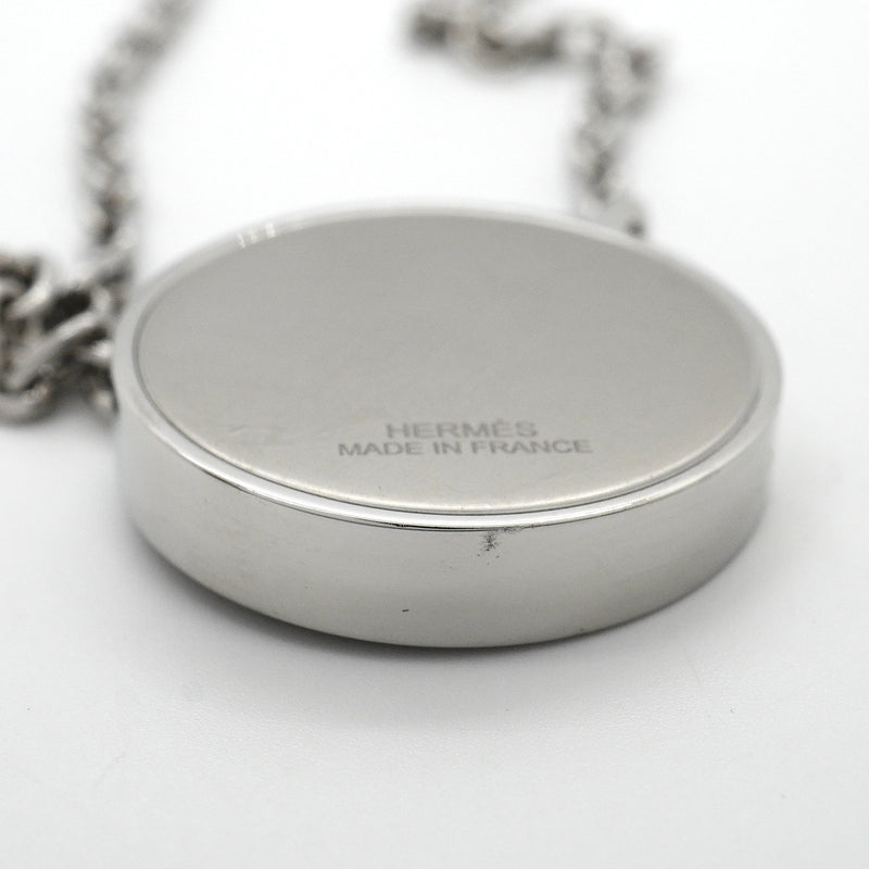 【6jkb0539】エルメス ネックレス ラビリンス 丸型 サークル メタル シルバー【中古】メンズ レディース ユニセックス