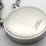 【6jkb0539】エルメス ネックレス ラビリンス 丸型 サークル メタル シルバー【中古】メンズ レディース ユニセックス