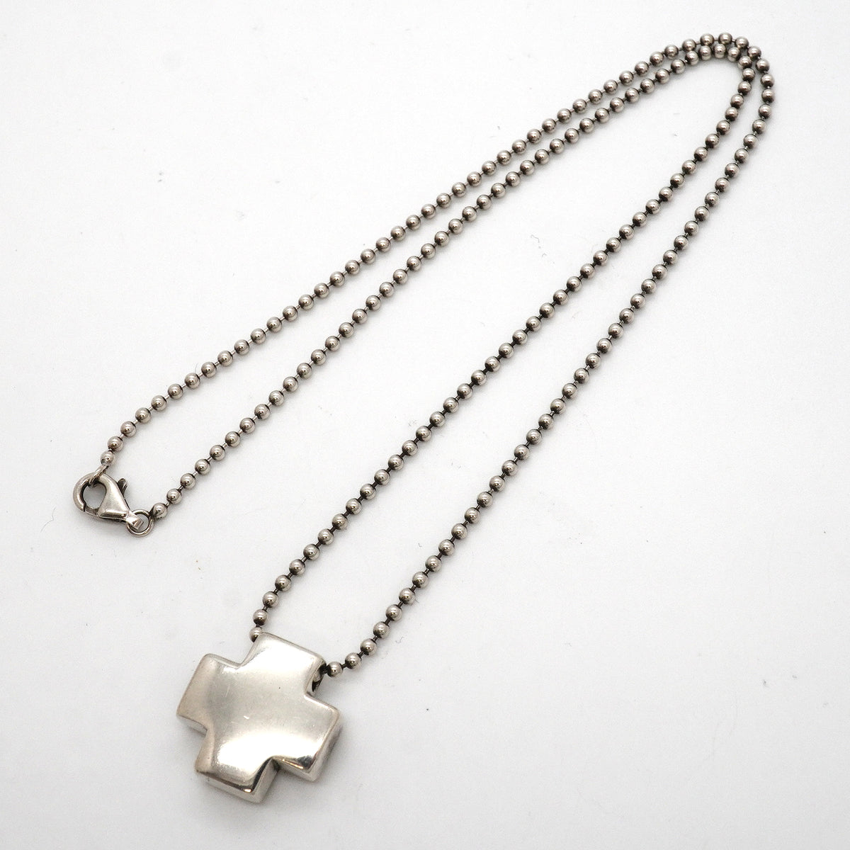 【6jkb0540】ティファニー ネックレス ローマンクロス シルバー925【中古】レディース