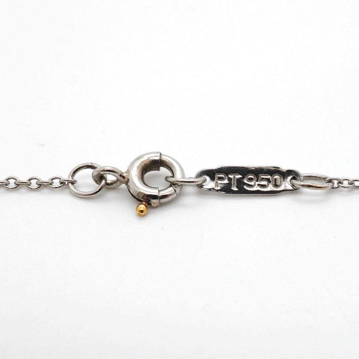 【6jkb0543】ティファニー ネックレス ソリティア 1PD Pt950 プラチナ ダイヤモンド【中古】レディース