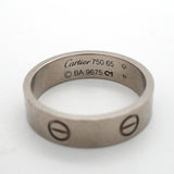 【6jkb0544】カルティエ リング ラブ K18WG ホワイトゴールド ＃65【中古】メンズ