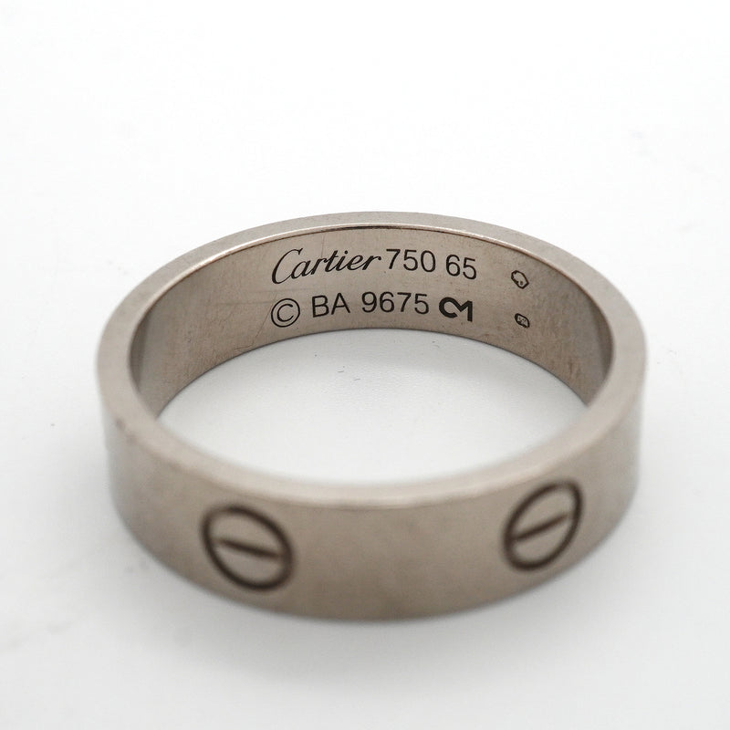 【6jkb0544】カルティエ リング ラブ K18WG ホワイトゴールド ＃65【中古】メンズ