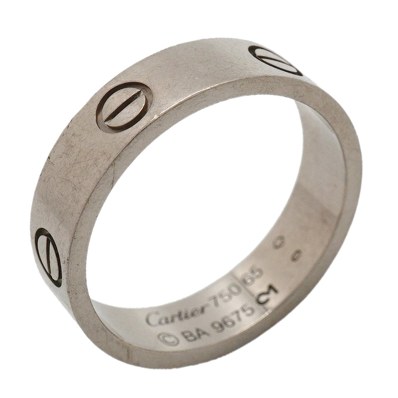 【6jkb0544】カルティエ リング ラブ K18WG ホワイトゴールド ＃65【中古】メンズ