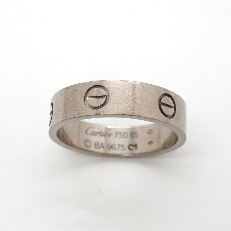 【6jkb0544】カルティエ リング ラブ K18WG ホワイトゴールド ＃65【中古】メンズ