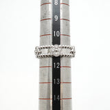 【6jkb0547】ヴァンクリーフ＆アーペル リング ペルレ スウィートクローバー K18WG ホワイトゴールド ダイヤモンド ＃52【中古】レディース