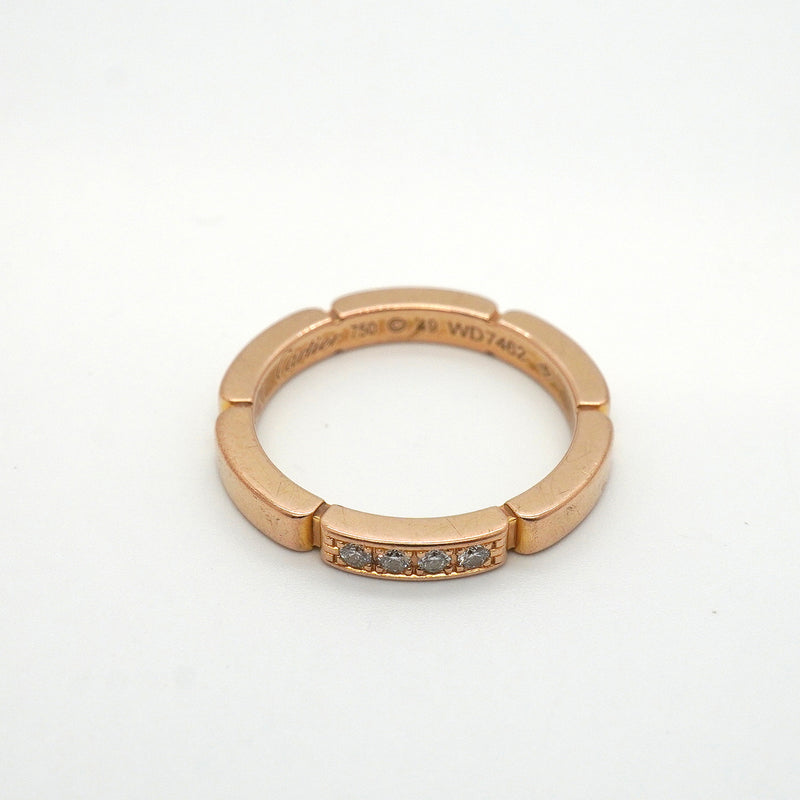 【6jkb0557】カルティエ リング マイヨンパンテール K18PG ピンクゴールド ダイヤモンド ＃49【中古】レディース