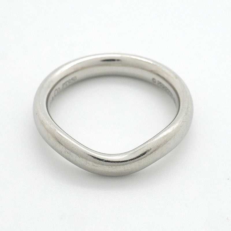 【6jkb0558】ティファニー リング カーブドバンド Pt950 プラチナ 6.5号【中古】レディース