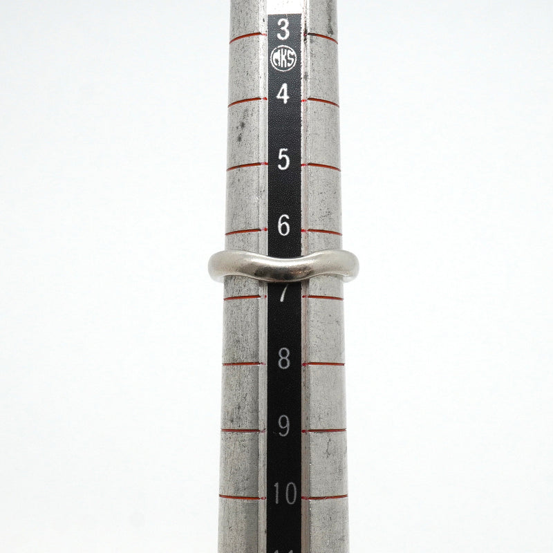 【6jkb0558】ティファニー リング カーブドバンド Pt950 プラチナ 6.5号【中古】レディース