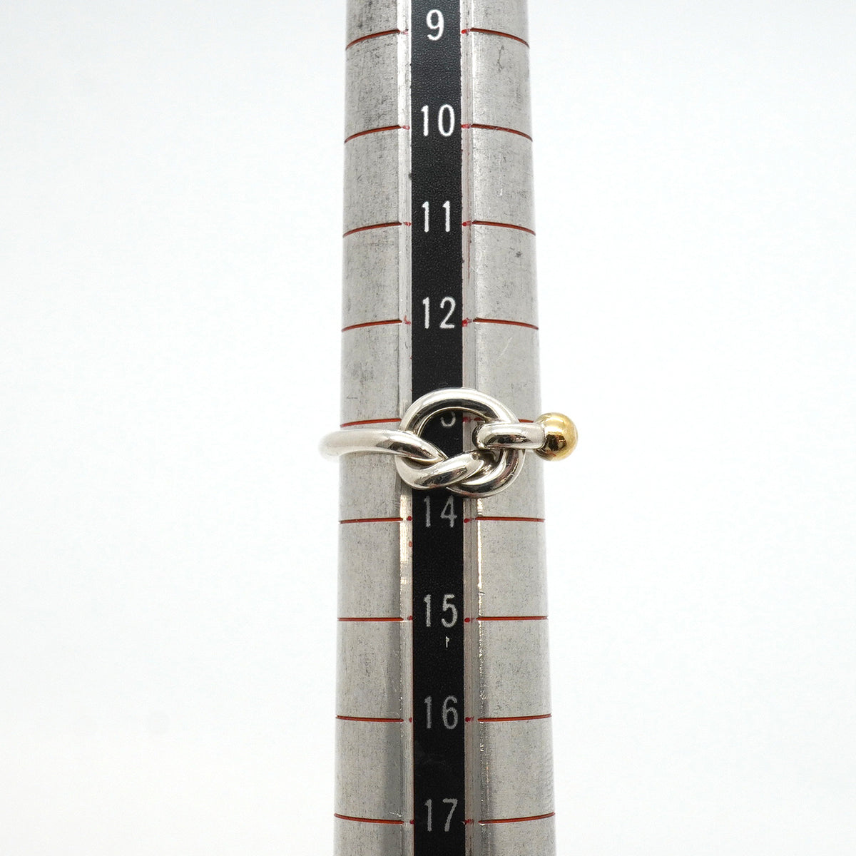 【6jkb0559】ティファニー リング フック&アイ K18YG イエローゴールド シルバー925 13号【中古】レディース