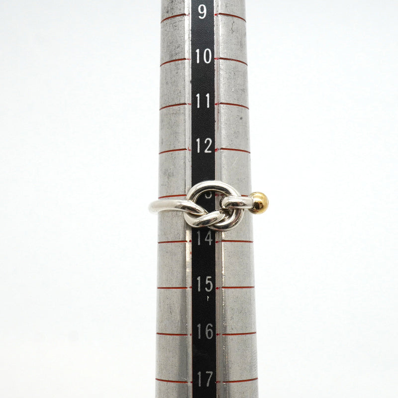 【6jkb0559】ティファニー リング フック&アイ K18YG イエローゴールド シルバー925 13号【中古】レディース