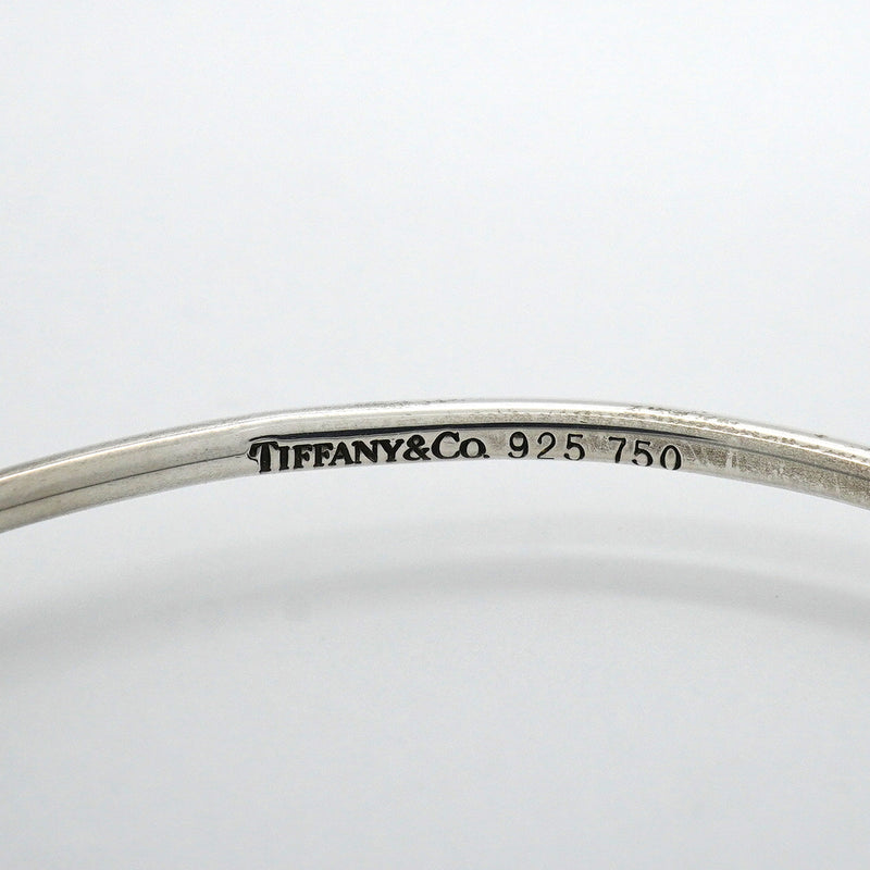 【6jkb0565】ティファニー バングル フック&アイ K18YG イエローゴールド シルバー925【中古】レディース