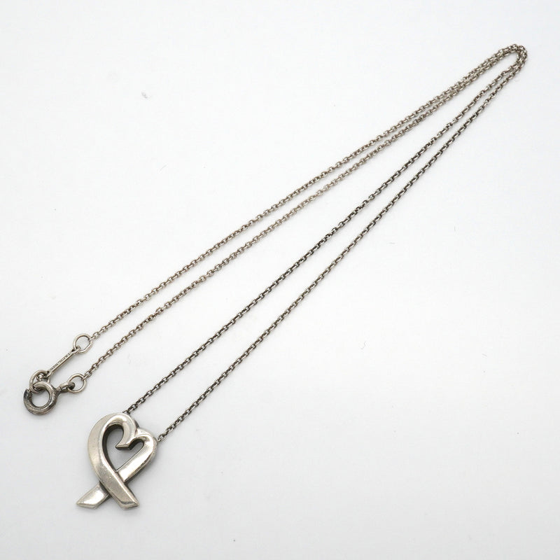 【6jkb0569】ティファニー ネックレス ラビングハート シルバー925【中古】レディース
