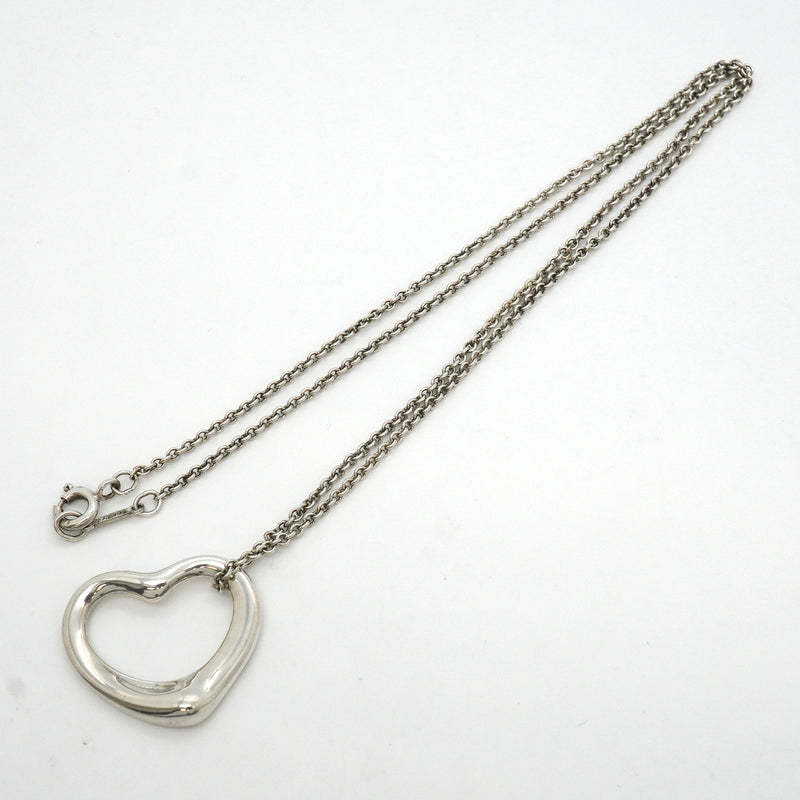 【6jkb0578】ティファニー ネックレス オープンハート シルバー925【中古】レディース