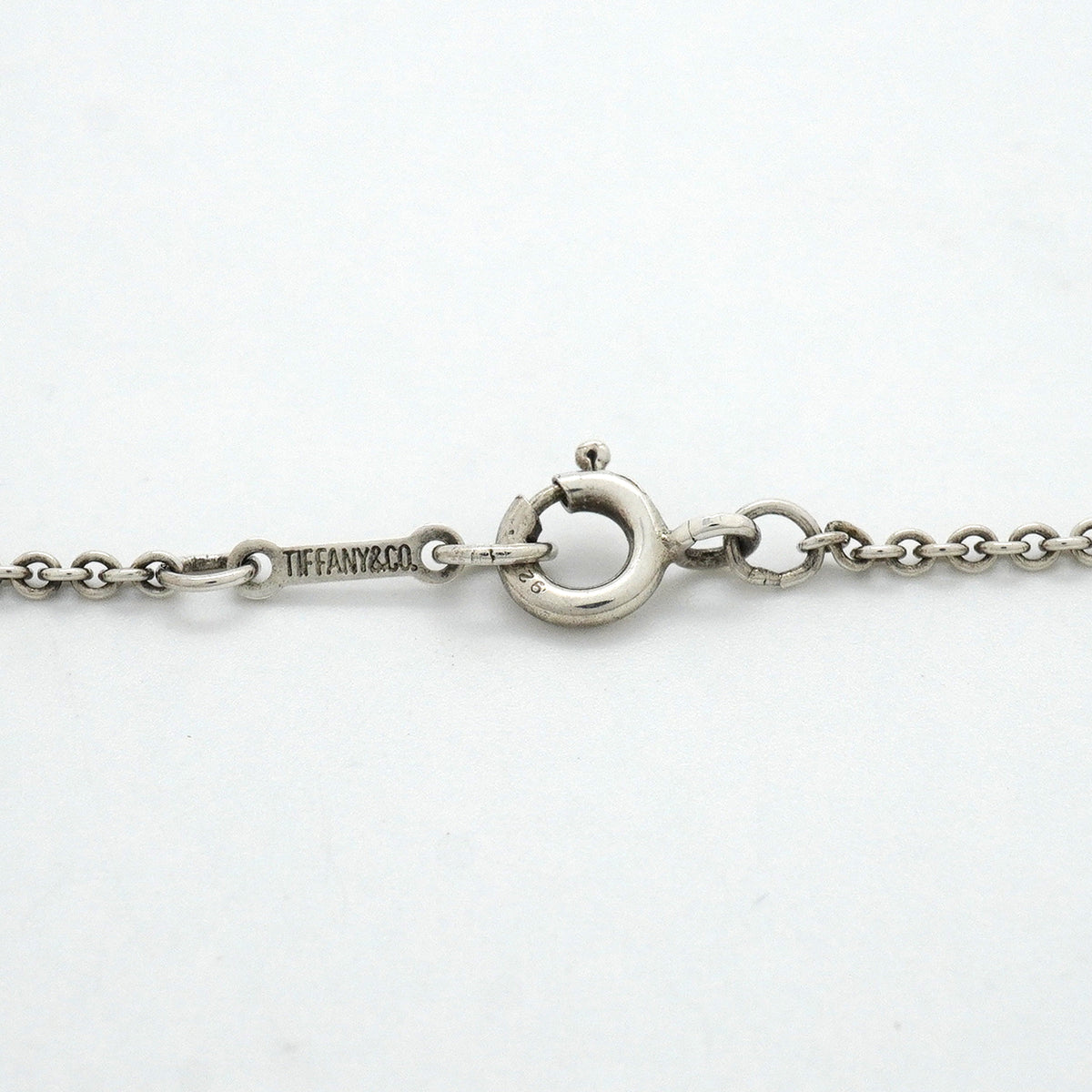 【6jkb0578】ティファニー ネックレス オープンハート シルバー925【中古】レディース