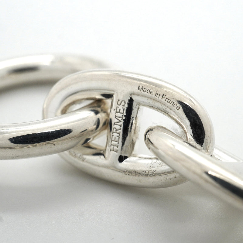 【6jkb0587】エルメス ブレスレット シェーヌダンクル MM 17コマ シルバー925【中古】メンズ