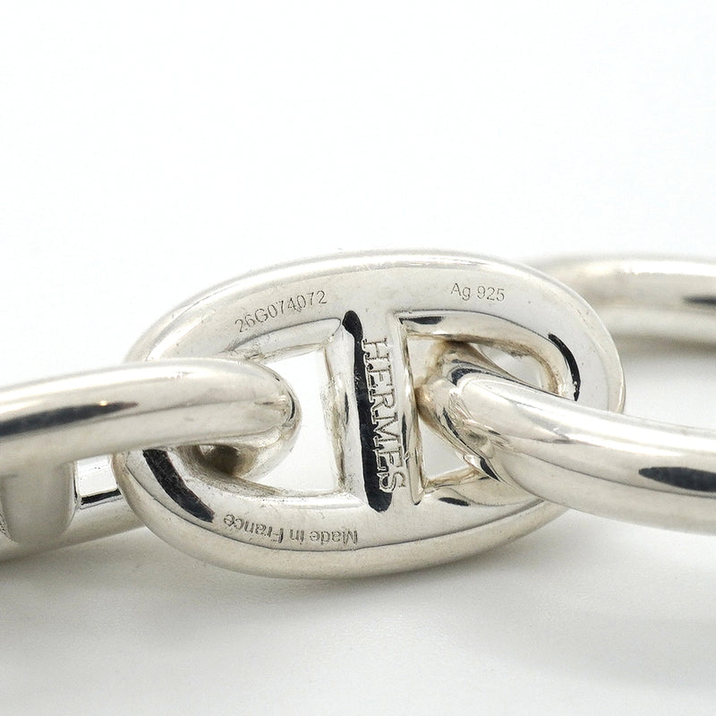 【6jkb0587】エルメス ブレスレット シェーヌダンクル MM 17コマ シルバー925【中古】メンズ