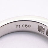 【6jkb0599】ティファニー リング Vバンド Pt950 プラチナ ダイヤモンド 8号【中古】レディース