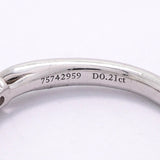 【6jkb0600】ティファニー リング ハーモニー Pt950 プラチナ ダイヤモンド 0.21ct 9号【中古】レディース