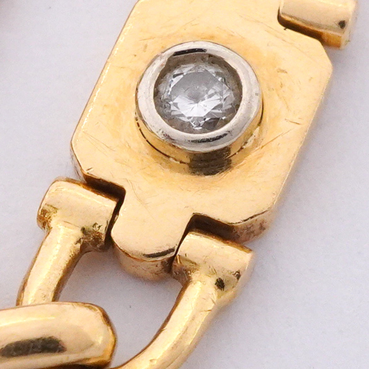 【6jkb0601】カルティエ リング サントスドゥカルティエ 1PD K18YG イエローゴールド ダイヤモンド ＃52【中古】レディース