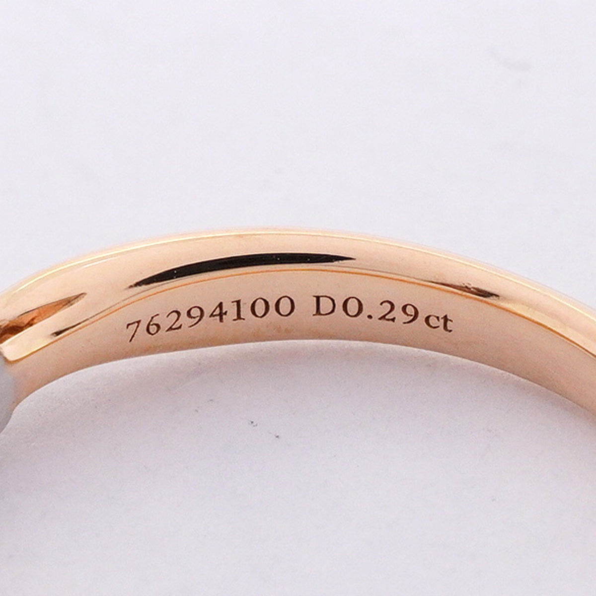 【6jkb0607】ティファニー リング ハーモニー 1PD K18PG ピンクゴールド Pt950 プラチナ ダイヤモンド/0.29ct 9号【中古】レディース