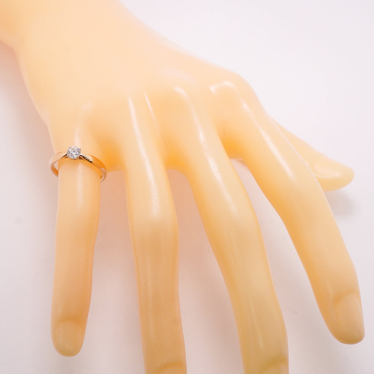 【6jkb0607】ティファニー リング ハーモニー 1PD K18PG ピンクゴールド Pt950 プラチナ ダイヤモンド/0.29ct 9号【中古】レディース