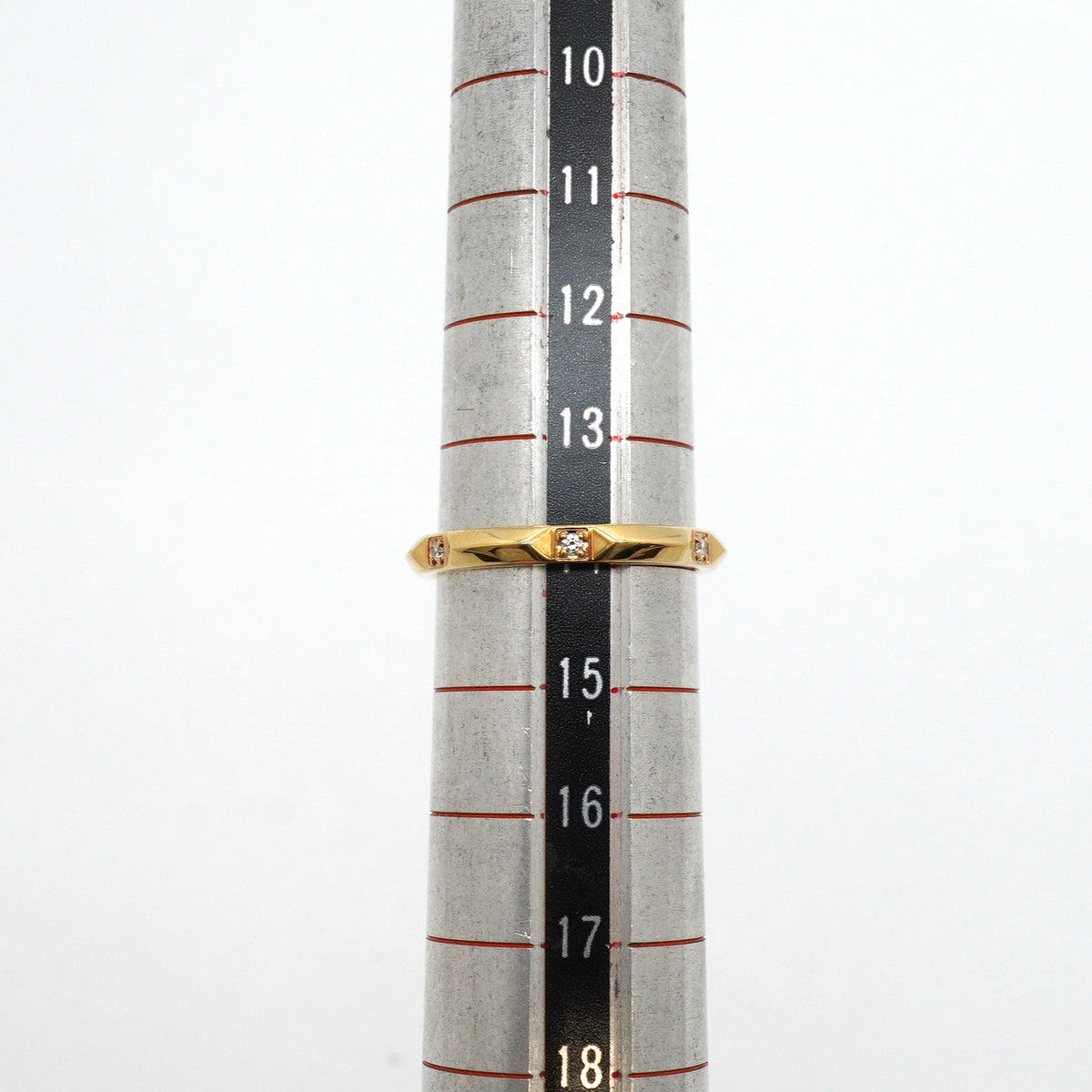 【6jkb0613】ティファニー リング トゥルーバンド K18YG イエローゴールド ダイヤモンド 14号【中古】レディース
