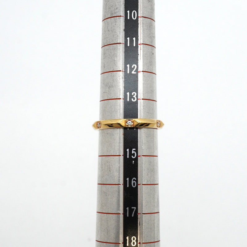 【6jkb0613】ティファニー リング トゥルーバンド K18YG イエローゴールド ダイヤモンド 14号【中古】レディース
