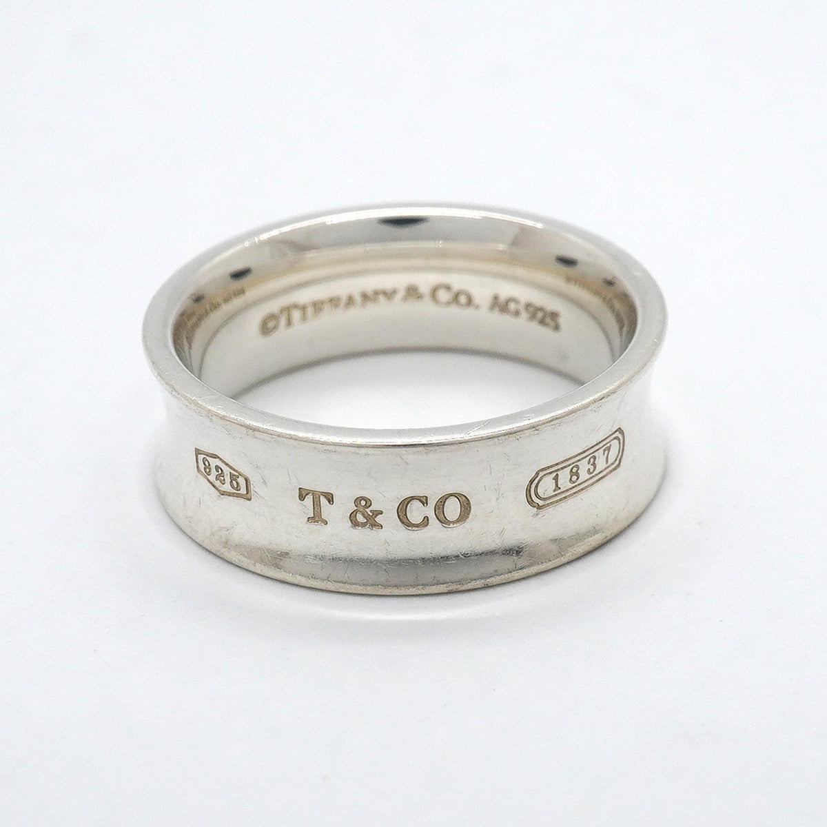 【6jkb0614】ティファニー リング 1837 シルバー925 14号【中古】レディース