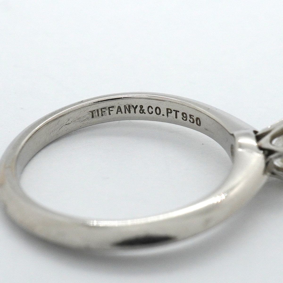 【6jkb0618】ティファニー リング ソリティア 1PD Pt950 プラチナ ダイヤモンド 0.31ct 5.5号【中古】レディース