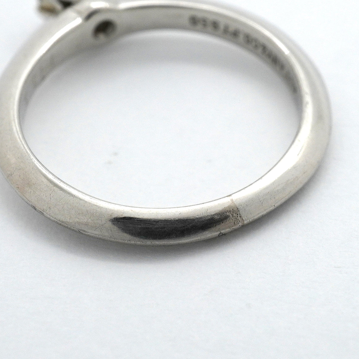 【6jkb0618】ティファニー リング ソリティア 1PD Pt950 プラチナ ダイヤモンド 0.31ct 5.5号【中古】レディース