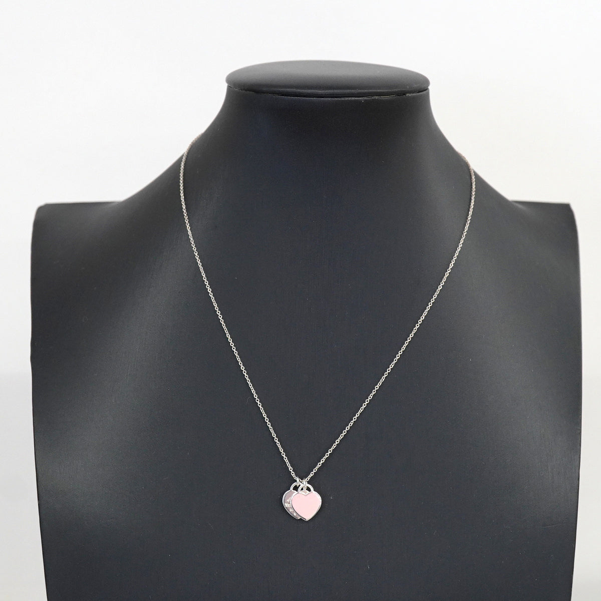 【6jkb0620】ティファニー ネックレス ダブルリターントゥハート シルバー925 ピンク【中古】レディース