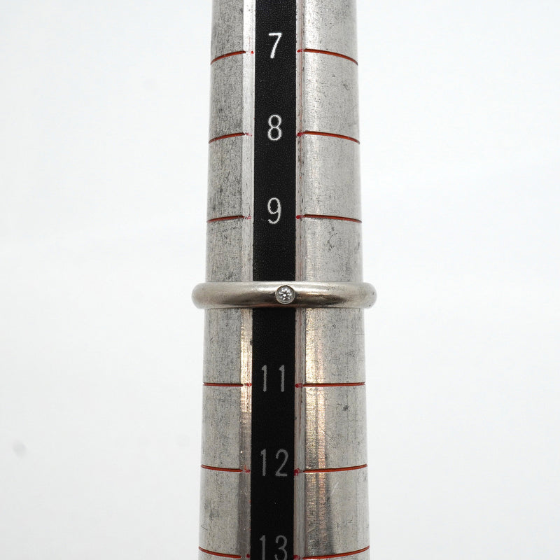 【6jkb0623】カルティエ リング クラシック 1PD Pt950 プラチナ ダイヤモンド ＃50【中古】レディース