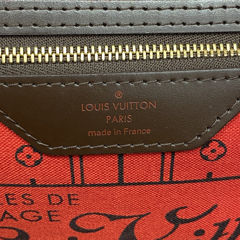 【6ka0028】ルイヴィトン トートバッグ ダミエ ネヴァーフルMM N51105 エベヌ【中古】レディース