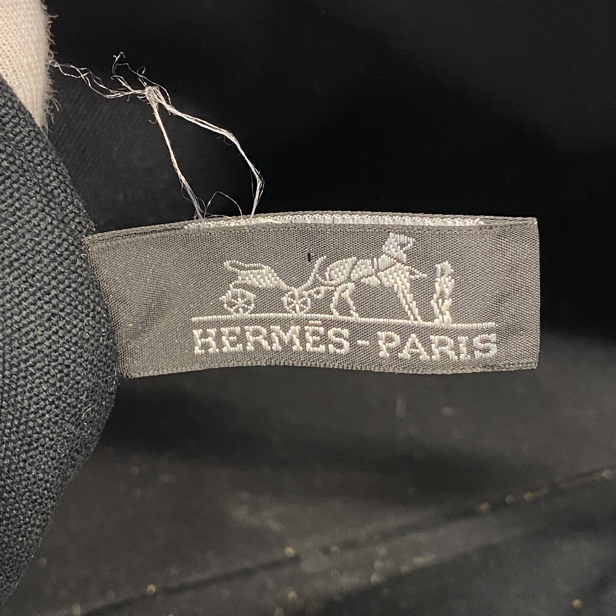 【6ka0037】エルメス トートバッグ フールトゥMM キャンバス ブラック シルバー金具【中古】メンズ レディース ユニセックス