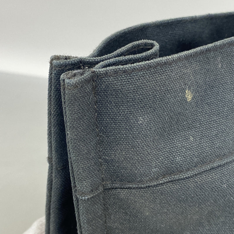 【6ka0037】エルメス トートバッグ フールトゥMM キャンバス ブラック シルバー金具【中古】メンズ レディース ユニセックス