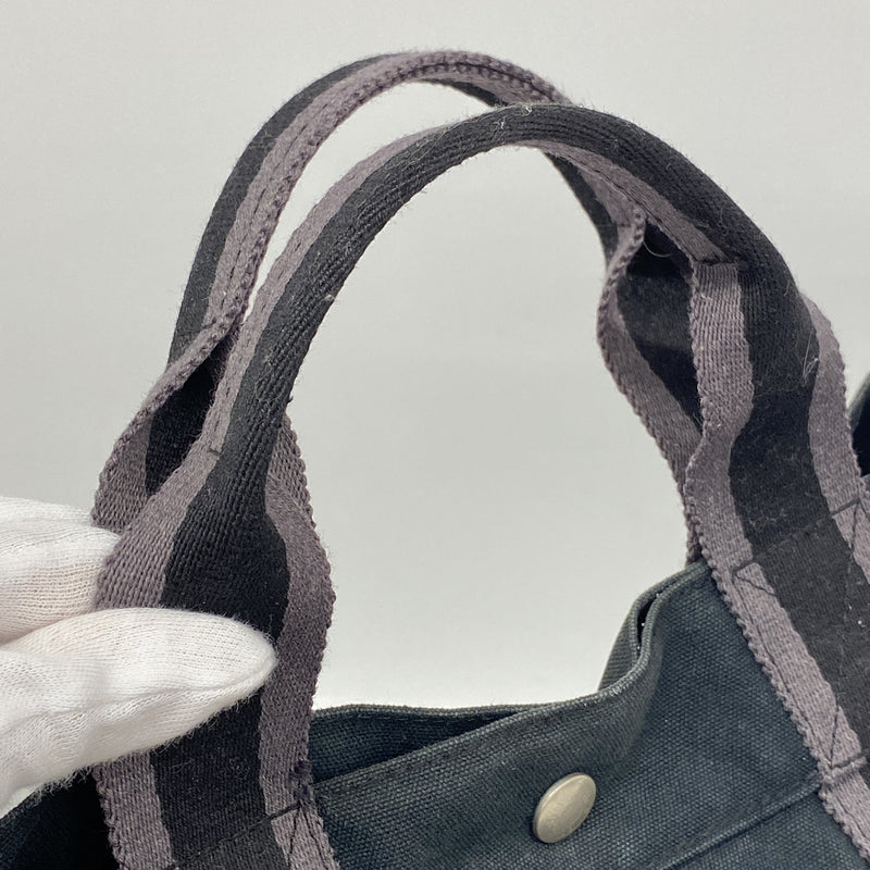 【6ka0037】エルメス トートバッグ フールトゥMM キャンバス ブラック シルバー金具【中古】メンズ レディース ユニセックス