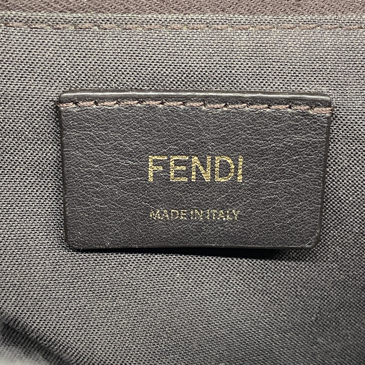 【6ka0040】フェンディ ウエストバッグ ズッカ コーティングキャンバス ブラウン ネイビー ゴールド金具【中古】メンズ