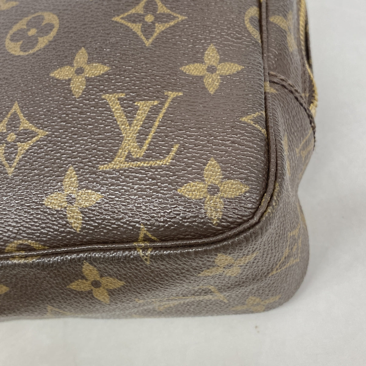 【6ka0047】ルイヴィトン ポーチ モノグラム トゥルーストワレット23 M47524 ブラウン【中古】レディース