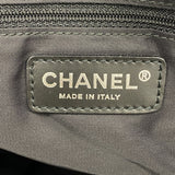 【6ka0048】シャネル トートバッグ ニュートラベル ナイロン ブラウン ブラック シルバー金具【中古】レディース
