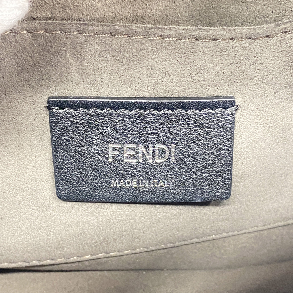 【6ka0055】フェンディ ショルダーバッグ キャナイミニ レザー ホワイト ゴールド/シルバー金具【中古】レディース