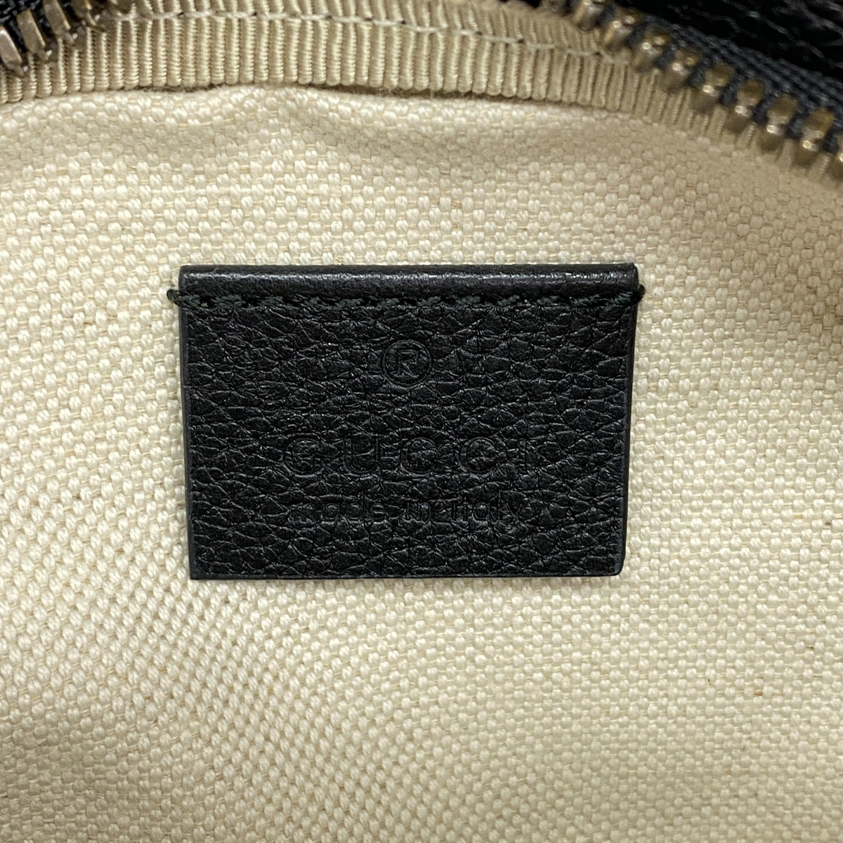 【6ka0058】グッチ ウエストバッグ シェリーライン 527792 レザー ブラック ゴールド金具【中古】メンズ