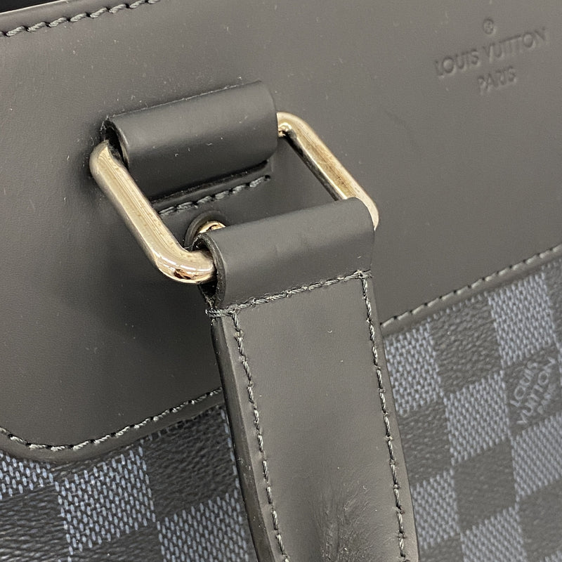 【6ka0099】ルイヴィトン トートバッグ ダミエ・コバルト カバヴォワヤージュ N41397 ネイビー ブラック【中古】メンズ