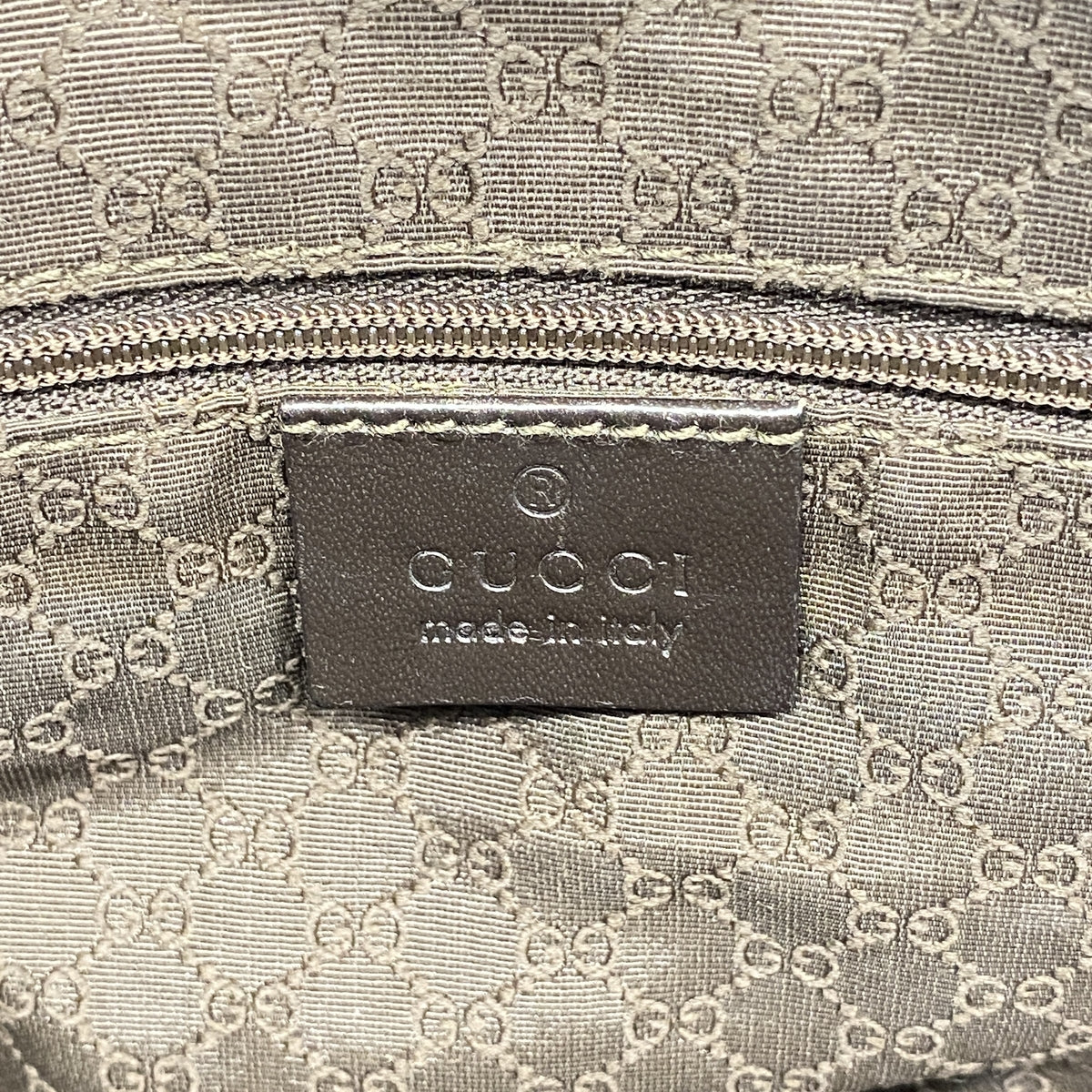 【6ka0108】グッチ トートバッグ シェリーライン 012 1121 キャンバス ベージュ ブラウン シャンパンゴールド金具【中古】レディース