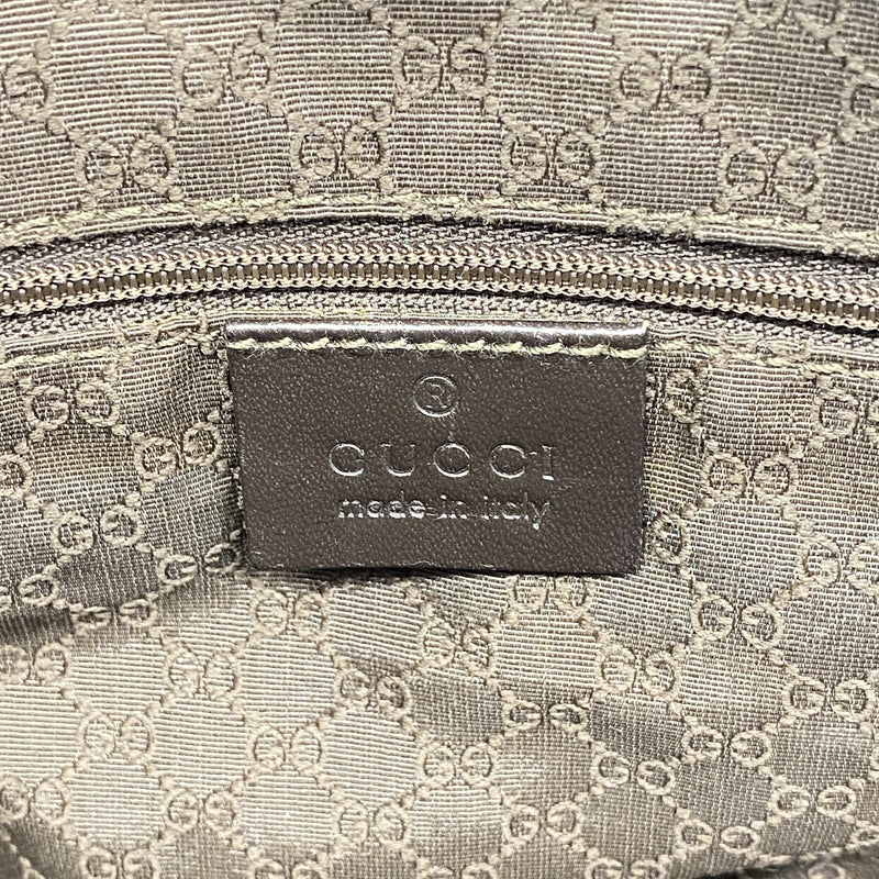 【6ka0108】グッチ トートバッグ シェリーライン 012 1121 キャンバス ベージュ ブラウン シャンパンゴールド金具【中古】レディース